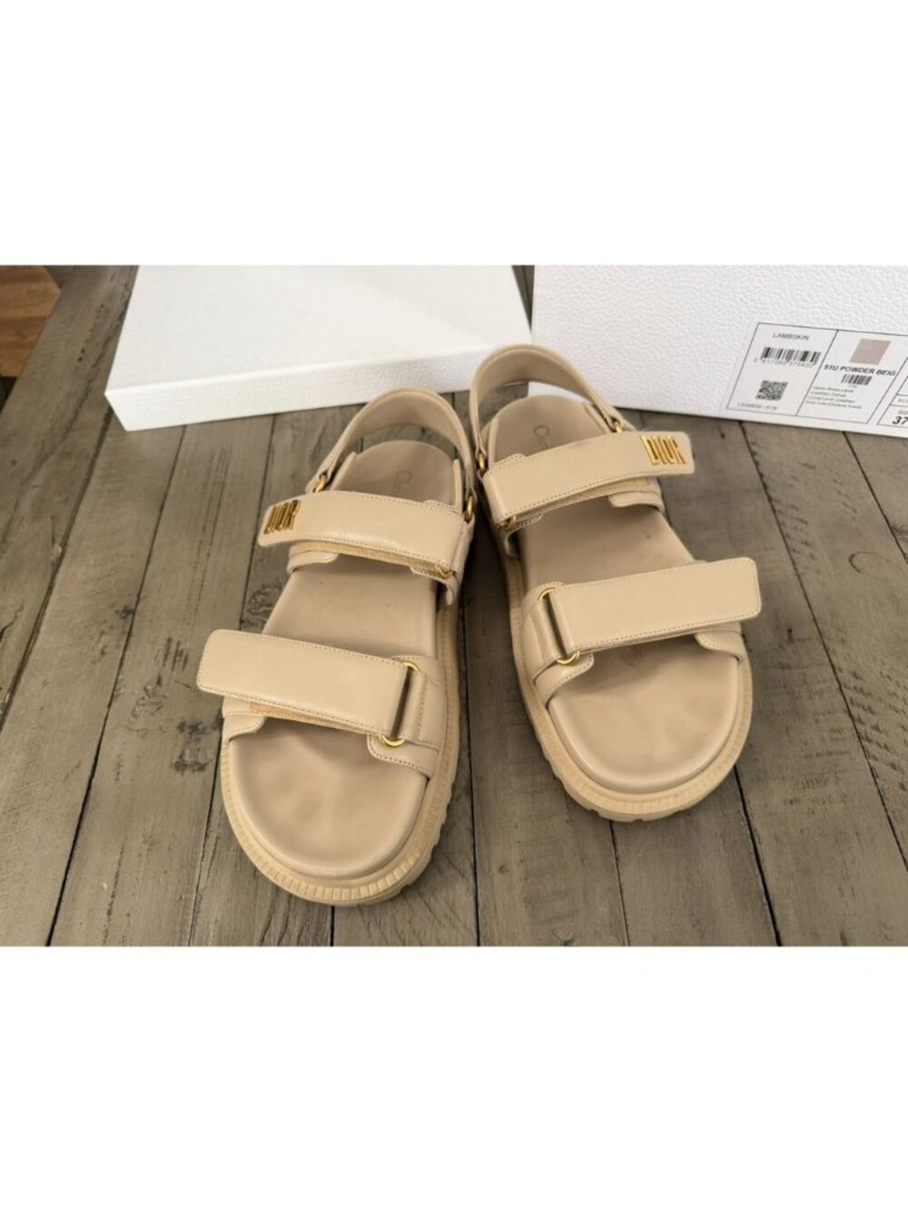 Lambskin Dioract 10mm Sandals Size 37 7 - Picture 7 of 10